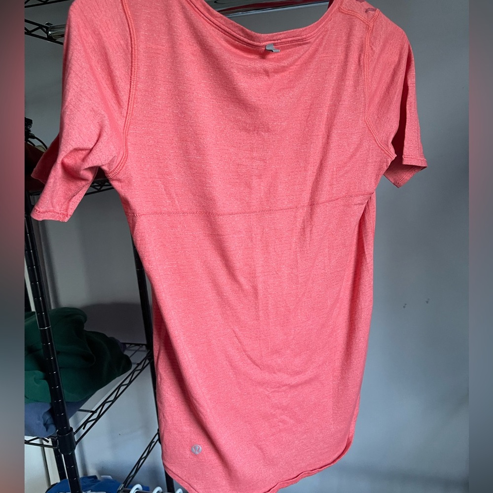 2 for $25 Lululemon Run Away Tee Heathered Atomic Red